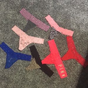VS Pink thong panties bundle!!!